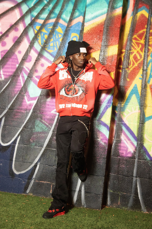 Red Zip Up
